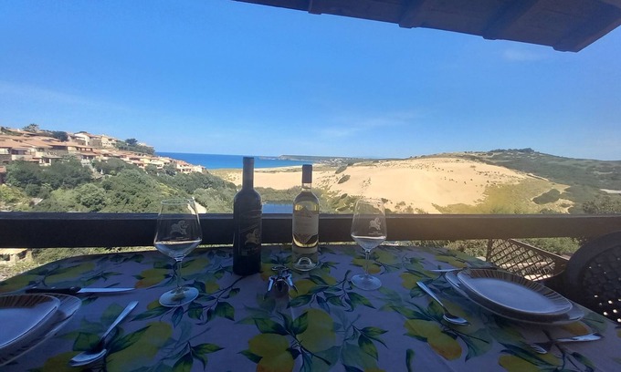 Torre dei Corsari Apartment | Apartment 'Rosmarino' with Sea View and Private Terrace