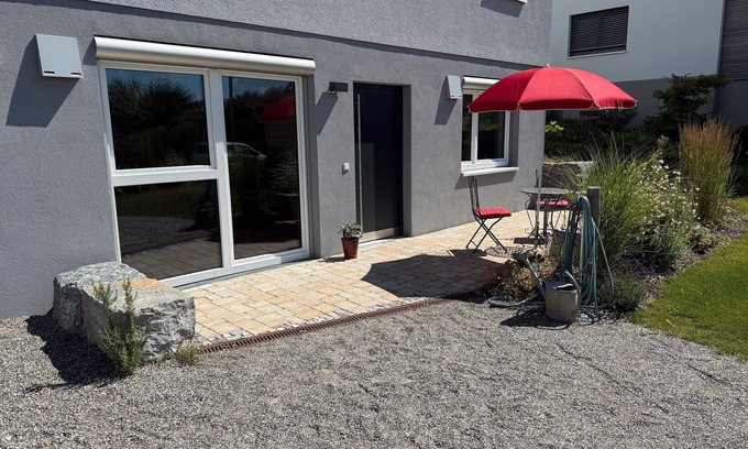 Ludwigshafen Apartment | Apartment 'Seezeit' with Private Terrace, Private Garden and Wi-Fi