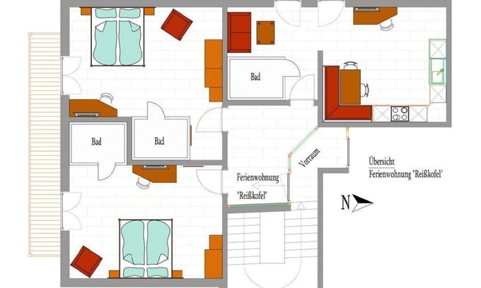 Steinfeld Bed & Breakfast | Apartment type Reißkofel - Waldpension Ranner