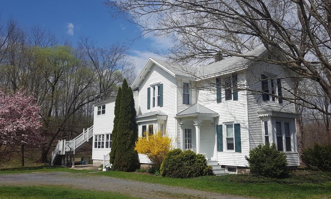 Trumansburg Apartment | Apt. retreat near lake and 215' waterfall, peaceful, lovely gardens.