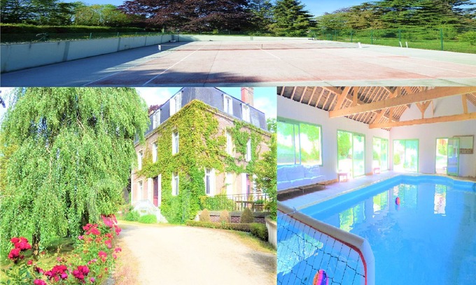 Douville-sur-Andelle Villa | Area 8000m2: Villa / Lounge-Pool int./ Tennis / 50ACTIVITIES near Lyons La Foret