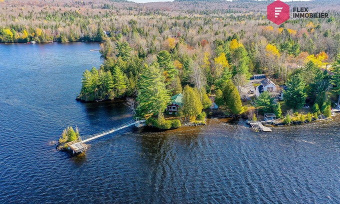 Saint-Denis-de-Brompton Ski Chalet | ⭐ Aux Berges du Pont Suspendu 🌉 Grand Lac Brompton/Magog-Orford ⭐