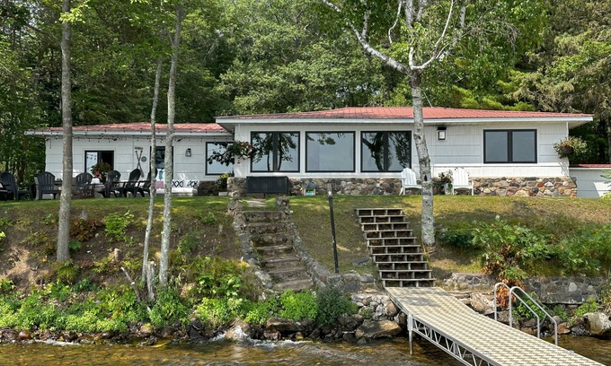 Hayward Cabin | AVAILABLE – Lakefront Retreat: Dock, Designer Kitchen, & Sunrises to Remember.
