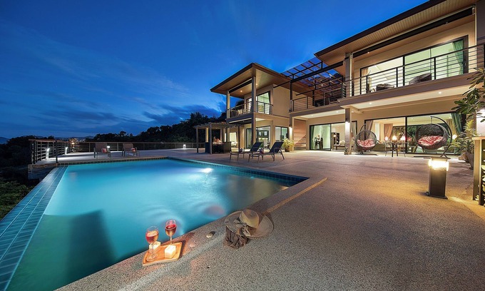 Choeng Mon Villa | Ban Nai Fan - 4BR Chaweng Sea View Pool Villa