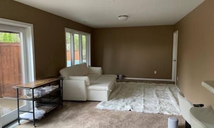 Hudson House | Basement in home with pool, bar and two Hot Tubs