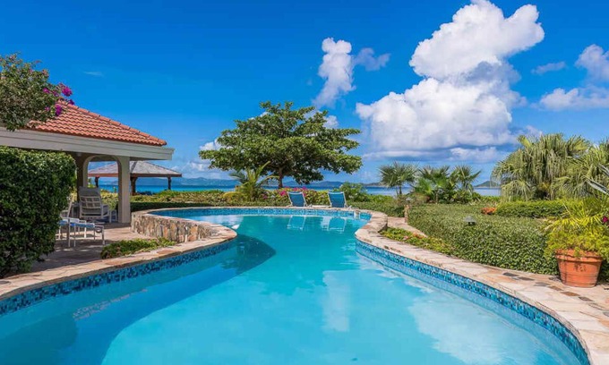 Spanish Town Villa | Beachcomber in Mahoe Bay by Personal Villas - Features Spectacular Sunsets and