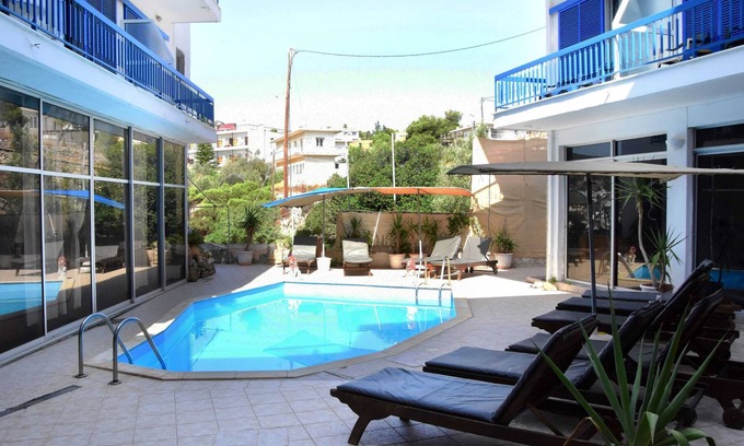 Agia Marina Condo | Beachfront Double Haven - Argo Seaside Stays