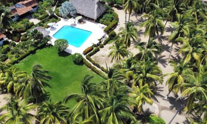 Barra de Potosi Villa | Beachfront Great Villa, private, full staffed, pool, sleeps 28, 8 bedrooms