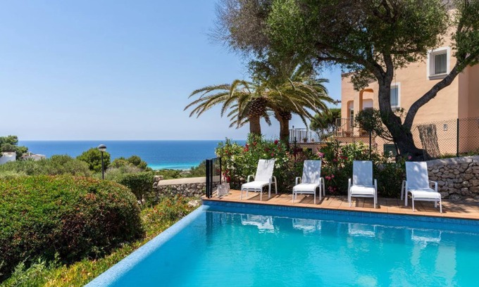 Sant Jaume Mediterrani Villa | Beautiful villa with fantastic views of the beach and playground Son bou