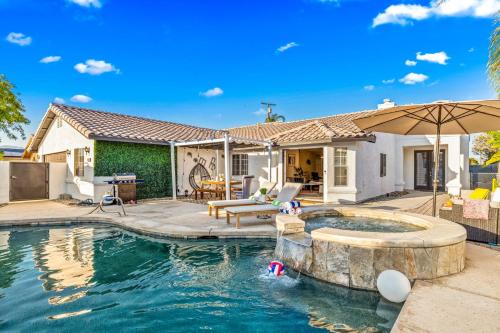 Bermuda Dunes House | Beautiful 5BR Home Game Room Pool Bocce Court