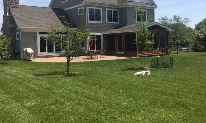 Lewisville House | Beautiful nature retreat directly bordering Fair Hill front & back!