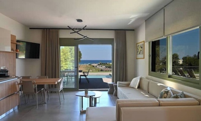 Litochoro Villa | Beneath the home of the Greek Gods! Montamar Olympus Luxury Villas - A1
