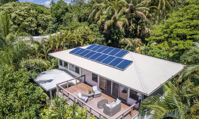 Kehena Beach Estates House | Blue Kehena: WALK to Kehena Black Sand Beach from our Lush Jungle Home