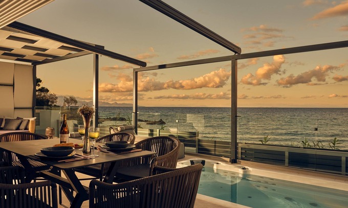 Alikanas Villa | Blue View-2 bedroom villa with jaccuzzi and sea view