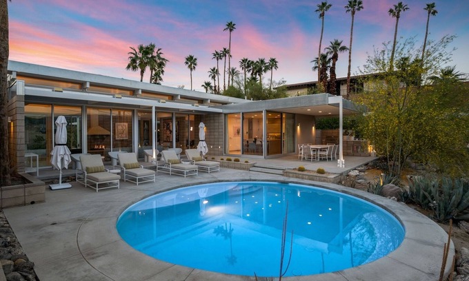 Cahuilla Hills House | Book a Fall Stay Today! Modern Home with Private Pool and Mountain Views!