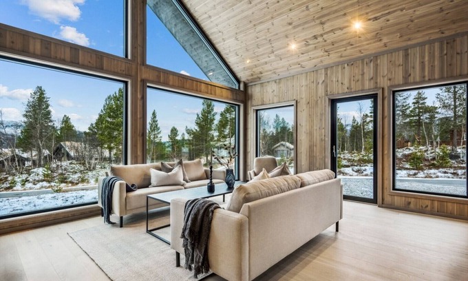 Bykle House | Brand new cabin at Hovden with 2 bathrooms and ski in/out cross-country skiing