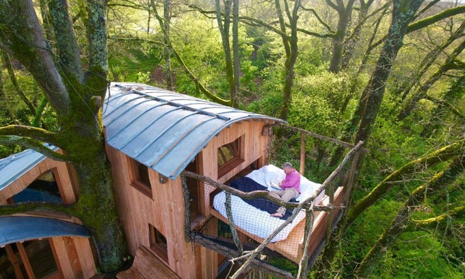 L'Isle-Bouzon Ski Chalet | Cabane perchée Les Cabanes de Fallot - sauna bain-froid piscine naturelle