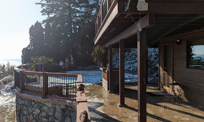 Central Okanagan Apartment | Cabin Suite - Lakeview Walkout-Patio & Firepit