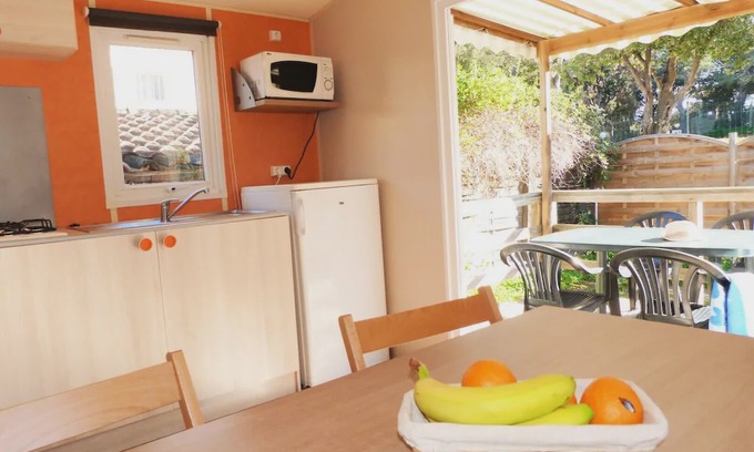 Giens House | Camping La Bergerie Plage **** - 2-room Océane mobile home for 2 people
