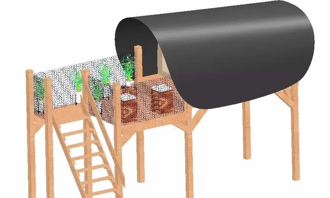 Saint-Leger-de-Fougeret House | Camping LA FOUGERAIE * - Stilt cocoon for 2 people