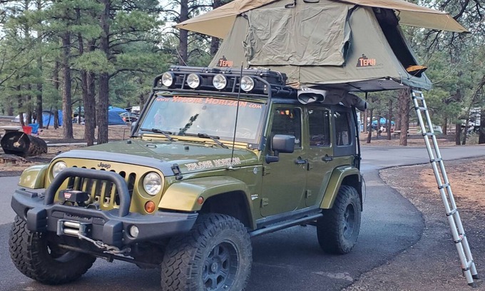Olde Carlsbad House | Camping ready jeep, go anywhere.