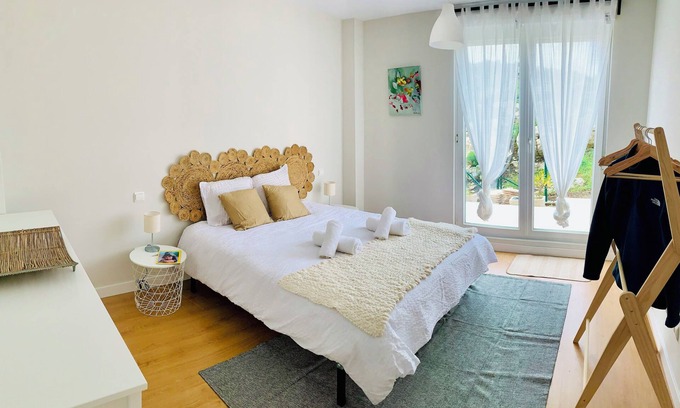 Cuchia Apartment | Casa Branca Cantabria: Spacious first floor with garden 500m from the beach | Wifi/Garaje