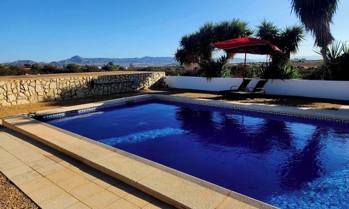 Huercal-Overa Apartment | Casita-Max 2Guests-Pool-Patio-Bbq-Parking