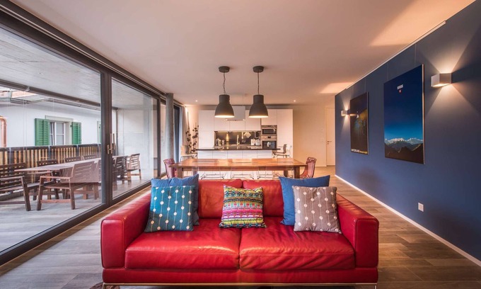 Central Interlaken Apartment | Central luxury apartment with stunning views, lift access and wellness area