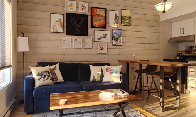 Orford Condo | Chalet Aventure Orford - Cozy condo in beautiful Orford - WiFi, AC, fireplace