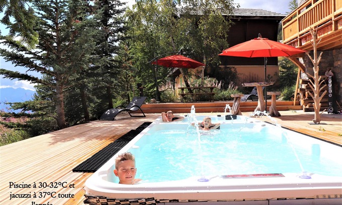 Montgenevre Ski Chalet | CHALET SLEEPS 18 POOL JACUZZI CINEMA ROOM SLOPE AND MOUNTAIN VIEWS