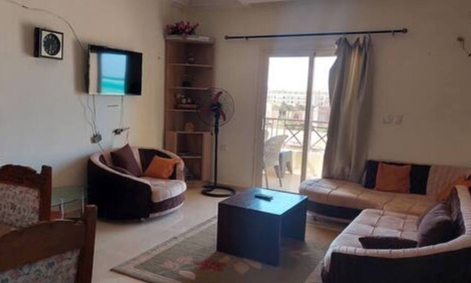 Dahar Ski Chalet | chalet with AC at Casablanca Resort, Hurghada Concierge with Side Sea View