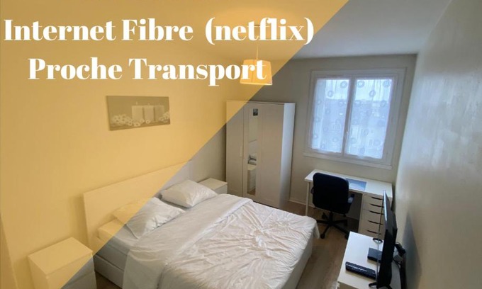 Nord - Gare House | Chambre calme (Venus) - Proche Gare & Hyper centre