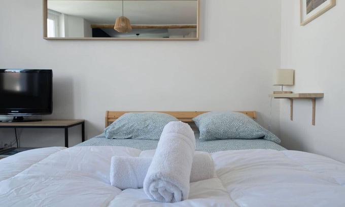 Quartier de France Apartment | Charmant studio - proximité parcs et plan d’eau