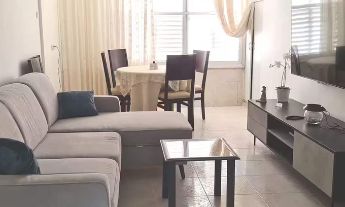 Nahariya Apartment | Charming 2 bdr Apartment by the beach, A/C, nearby water sports, family friendly