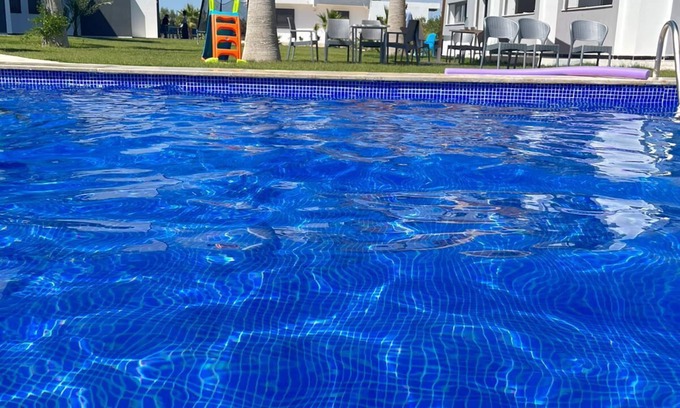 Bouficha Apartment | Charming app. S+2 modern, ground floor, furnished with pool access & mountain view