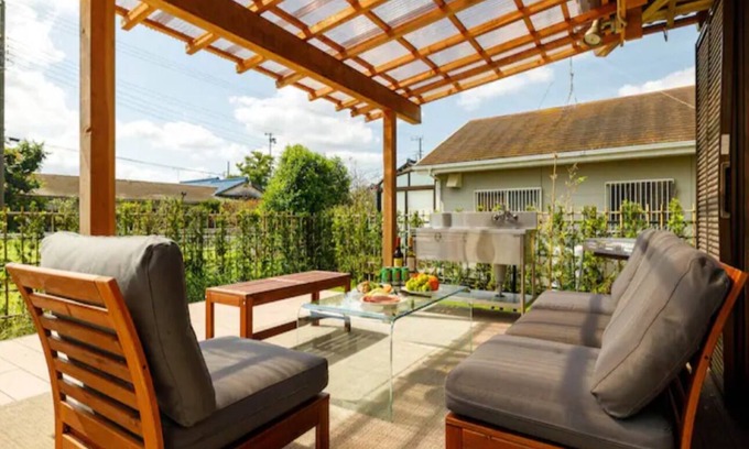 Shirako House | Checkout 1030 8minute walk from the beach free BBQ sauna bonfire jacuzzi entire building fo/Chosei-gun Chiba