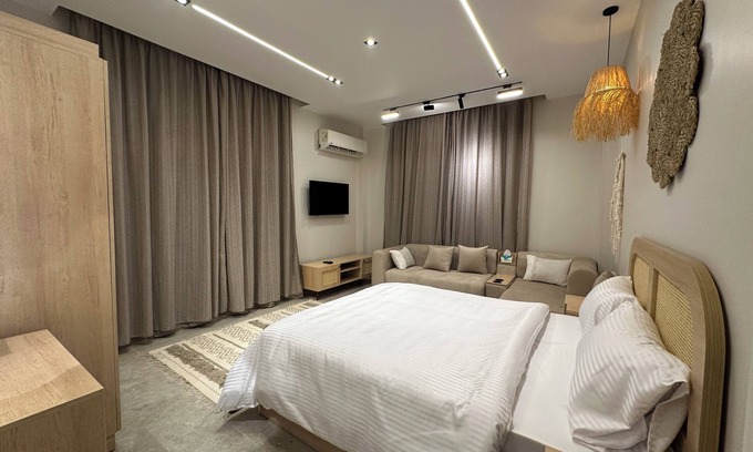 The 5th Settlement Condo | Chic Studio 4 in beautiful New Cairo City with WiFi, AC