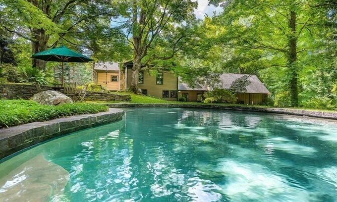 Great Barrington House | Classic Antique Berkshire Farmhouse with heated pool and modern amenities.