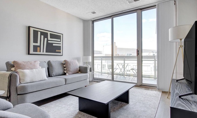 Connecticut Ave - K Street Apartment | Classic Foggy Bottom 1BR w/Gym & W/D, near Metro & GWU, by Blueground