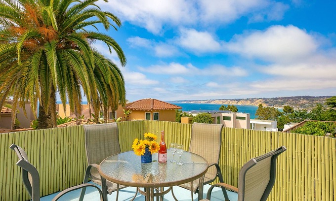 Village of La Jolla House | Coastal View is a 2 bedroom home in the Village area of La Jolla with ocean views
