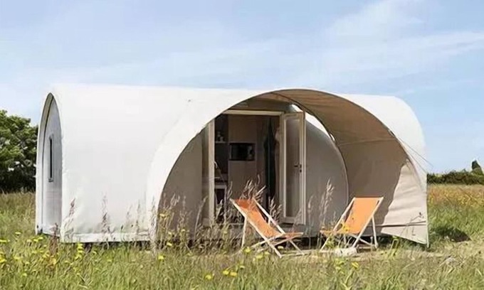 Les Andelys House | Coco Sweet 16m² + terrace with awning - without private bathroom 4 persons