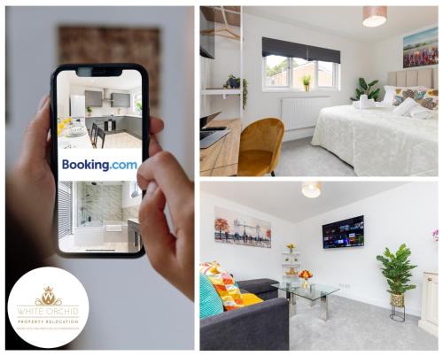 Stevenage House | Contractors 3 Bed 2Bath House Free Off Street Parking for 2 Cars WiFi Stevenage Self Catering Sleeps 5 Guests By White Orchid Property Relocation