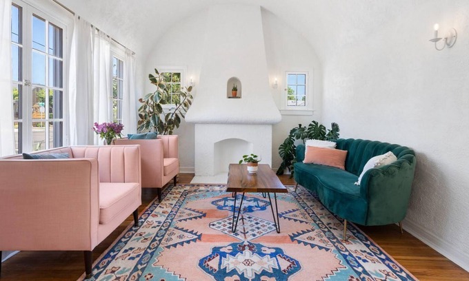 Normal Heights House | Copacetic Peach Tree A | 1920s Storybook Cottage