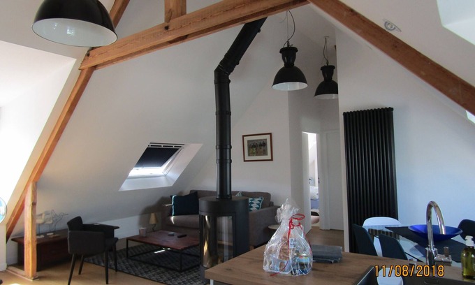 Concarneau Apartment | Cozy apartment in the city center, 2 steps from the beaches - Stove - Garage