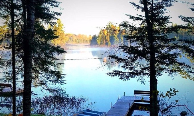 Presque Isle Cabin | Cozy Cabin on the Lake nMinutes from Boulder Jct & Snowmobile Trail #15