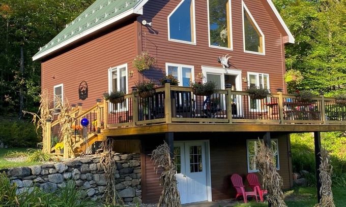East Burke Ski Chalet | Cozy Chalet adjacent to Kingdom Trailsnbike, hike, ski, or just relax