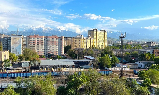 Bishkek Apartment | Cozy Downtown Apt w/Wi-Fi – 1 Min from Railroad St, Balcony w/Mountain View