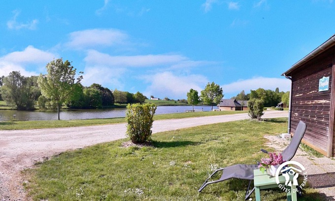 Villiers-Charlemagne Cottage | Cozy Fishing Chalet for 5-7 with Private Dock, Terrace, and Play Area