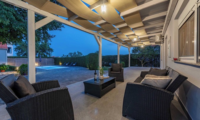 Skabrnja Villa | Cozy villa Andu with private pool, ECO garden, pet friendly