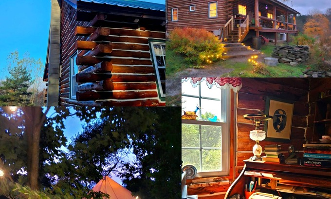 Richmondville Cabin | Cross Hill Getaway - Log Cabin & Glamping Retreat